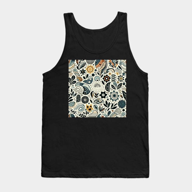 Folkloric Doodle V1 Tank Top by GracePaigePlaza